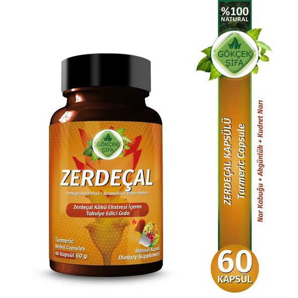 Zerdeçal Kapsül (TURMERİC CAPSULE) 60 Adet ürün görseli 1