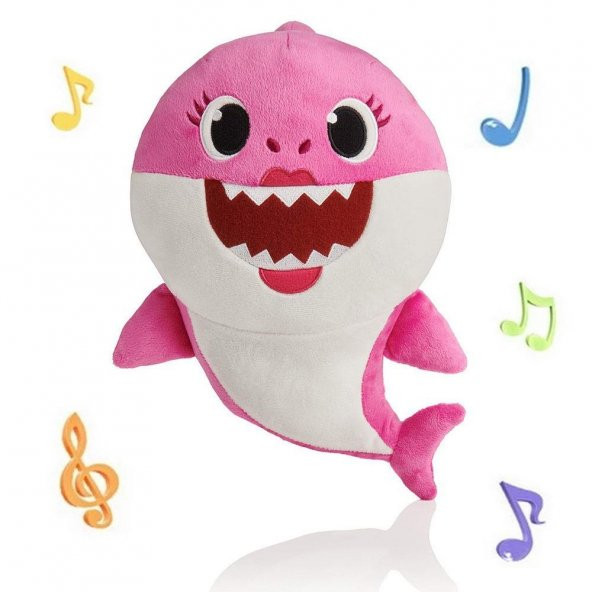 Baby Shark Mommy Shark İthal Müzikli Oyuncak Peluş 30 CM ürün görseli 1