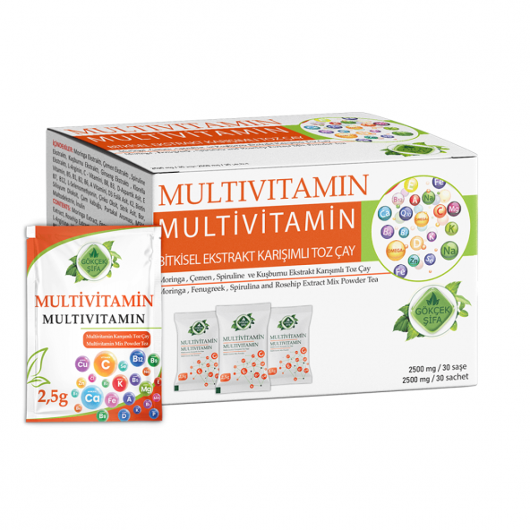 Multivitamin Satchet Powder Tea (Multivitamin Saşe) ürün görseli 1