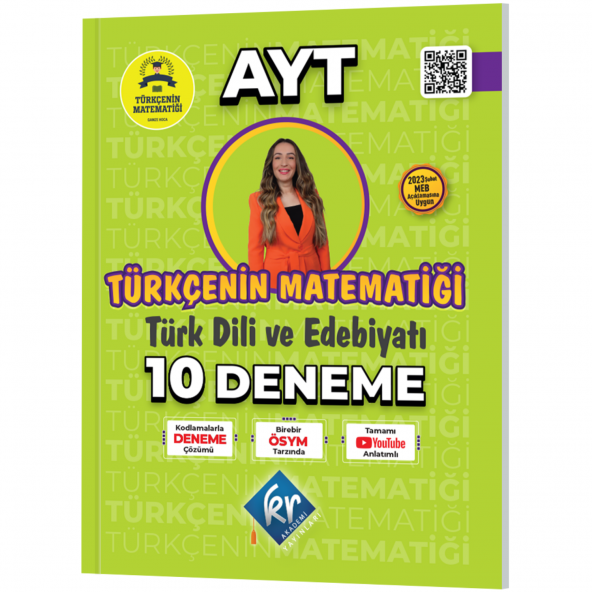 Gamze Hoca Türkçenin Matematiği AYT Türk Dili ve Edebiyatı 10 Deneme KR Akademi ürün görseli 1