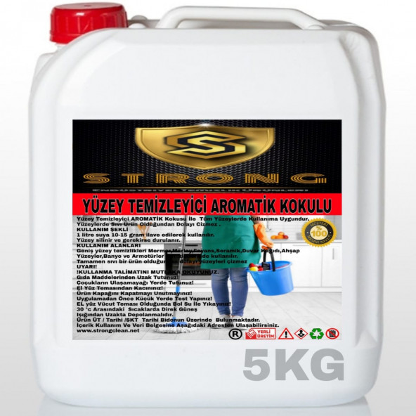 STRONG YÜZEY TEMİZLEYİCİ AROMATİK 5KG ürün görseli 1
