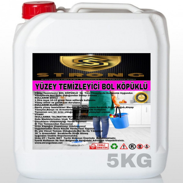 STRONG YÜZEY TEMİZLEYİCİ KÖPÜKLÜ 5KG ürün görseli 1