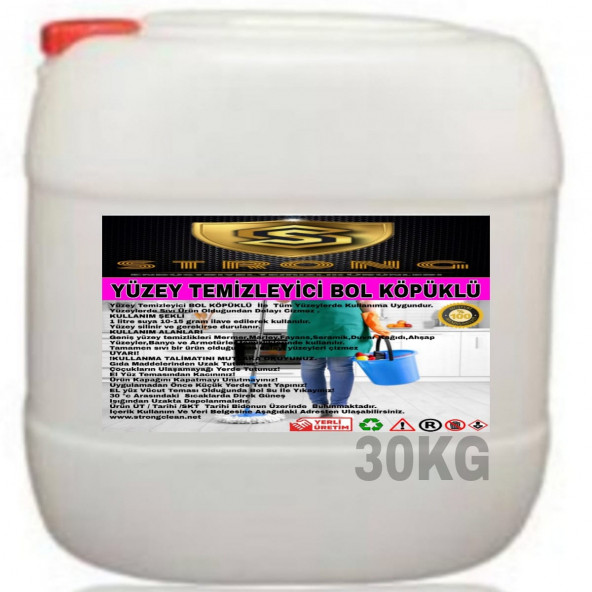 STRONG YÜZEY TEMİZLEYİCİ KÖPÜKLÜ 30KG ürün görseli 1