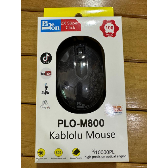 PALEON M800 KABLOLU MAUS MOUSE - Resim 2