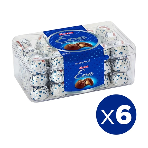 Ülker Ece Bütün Fındıklı Sütlü Çikolata 455 gr 6 lı (6x455 gr) ürün görseli 1