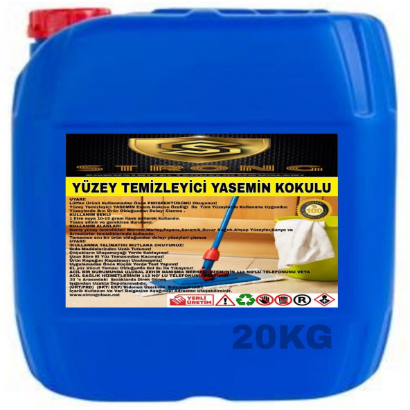 STRONG YÜZEY TEMİZLEYİCİ YASEMİN 20KG ürün görseli 1