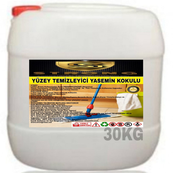 STRONG YÜZEY TEMİZLEYİCİ YASEMİN 30KG ürün görseli 1