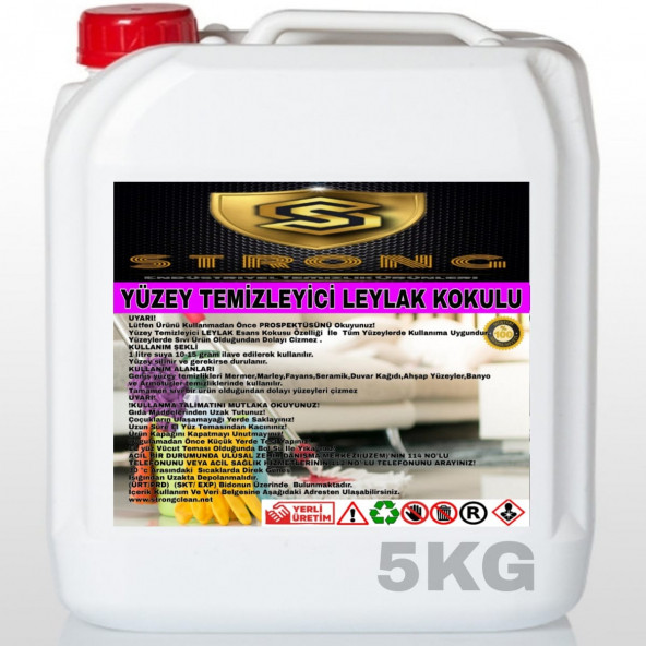 STRONG YÜZEY TEMİZLEYİCİ LEYLAK 5KG ürün görseli 1