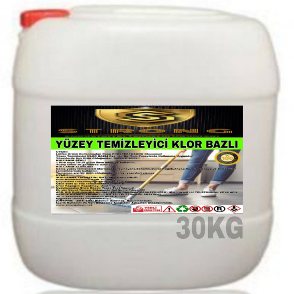 STRONG YÜZEY TEMİZLEYİCİ KLOR BAZLI 30KG ürün görseli 1