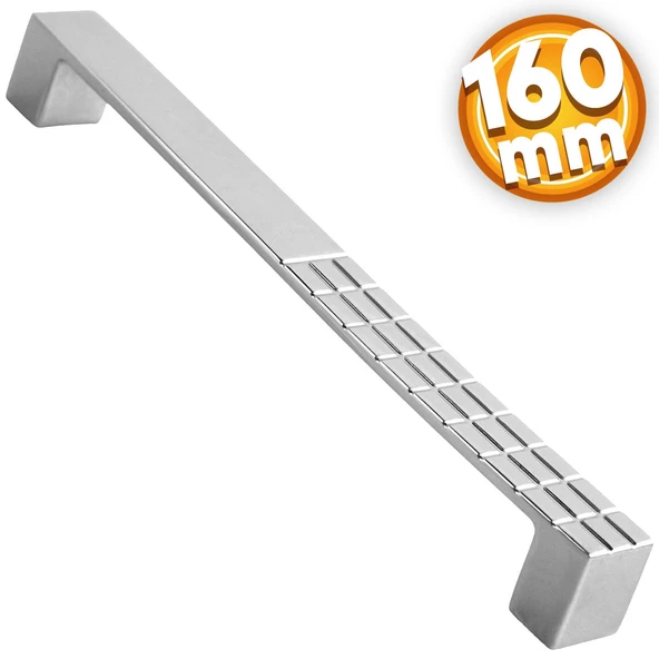 Bihter Desenli Mobilya Mutfak Dolabı Çekmece Dolap Kulpu Kulbu Krom(160 MM-16.0 CM) Metal Kulpları ürün görseli 1