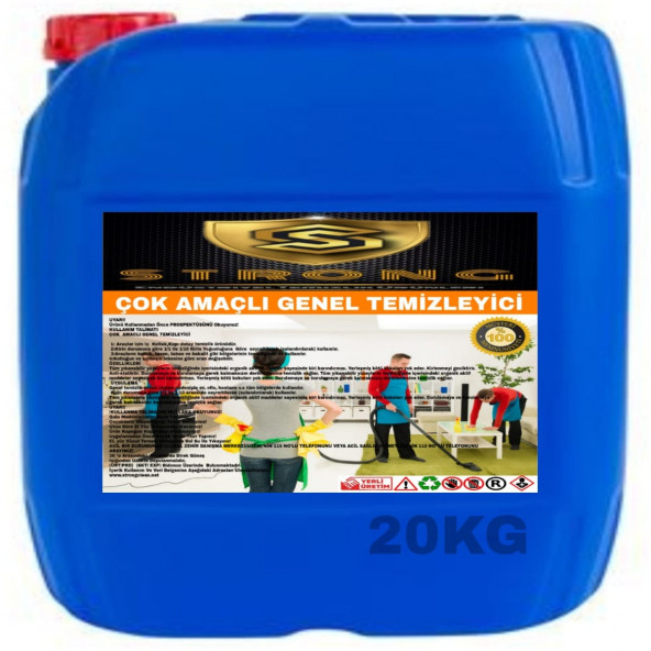 STRONG ÇOK AMAÇLI ASPİRİX GENEL TEMİZLEYİCİ 20KG ürün görseli 1