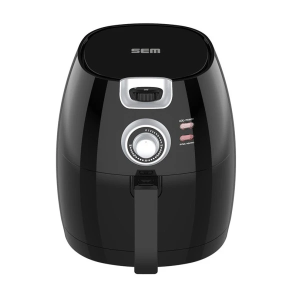 Sem SC300 Aircook Airfryer Yağsız Fritöz Hava Fritöz Siyah ürün görseli 1