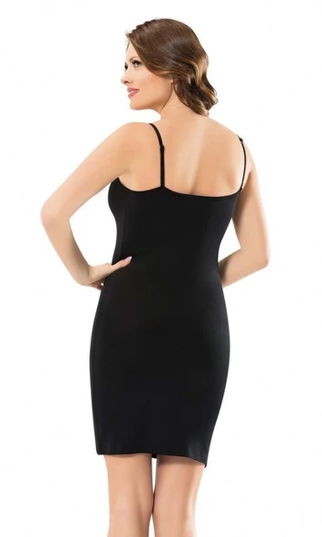 Anıt Bayan İp Askılı Diz Üstü Kombinezon 2203 - Resim 3