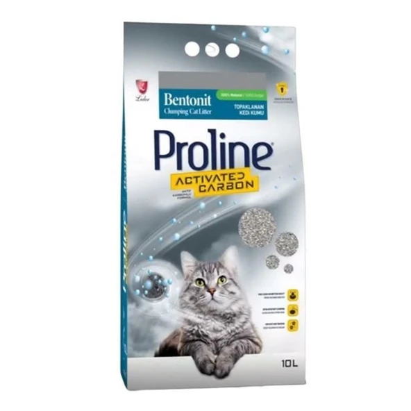 Proline Aktiv Karbonlu Kokuyu Engelleyen Bentonit Kedi Kumu 10 Lt ürün görseli 1