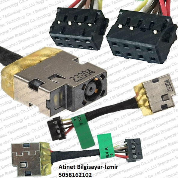 Hp 15-P101Nt 15-P0765Tx 15-P098Tx 15-N002St 15-P011St 15-P005St  Power Dc Jack Şarj Soket 730932-Yd1 Rev.X2 15-N ürün görseli 1