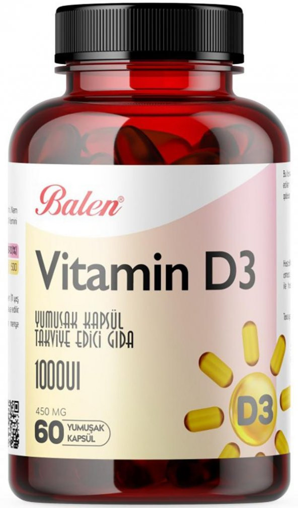 Balen Vitamin D3 450 Mg 60 Kapsül ürün görseli 1
