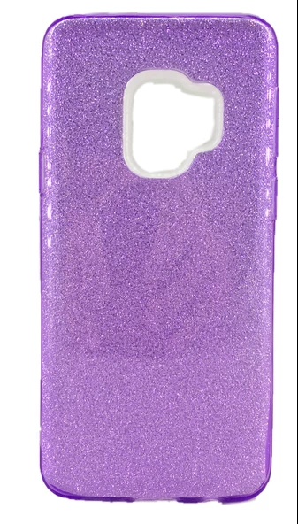 Samsung S9 (G960) 3in1 Simli Silikon Arka Kapak Mor ürün görseli 1