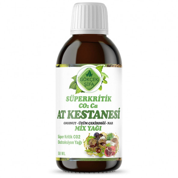 At Kestanesi Süperkritik Mix Yağı 50 ml (HORSE CHESTNUT SUPERCRİTİCAL MİX OİL) ürün görseli 1