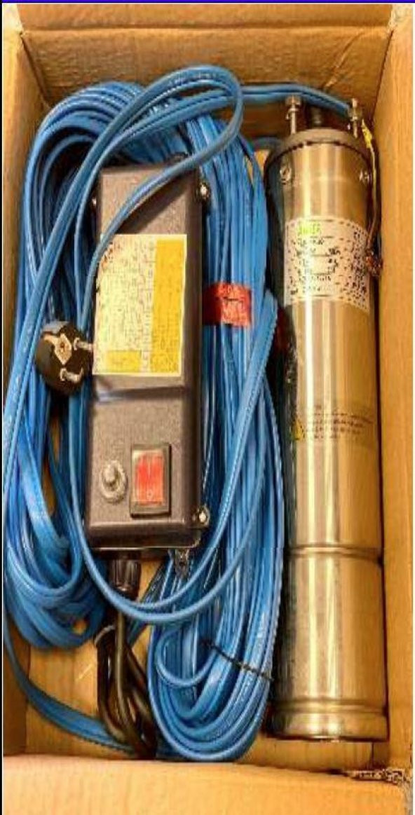 Amega 4" MGM-P 200 - 25 mt. Kablolu Panolu Dalgıç Motor - 2 Hp ürün görseli 1