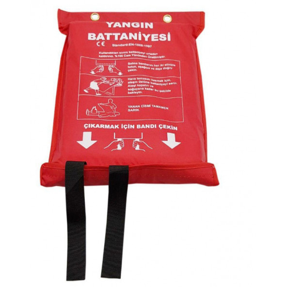 Topcraft 100 cm x 150 cm Yangın Söndürme Battaniyesi Çantalı ürün görseli 1