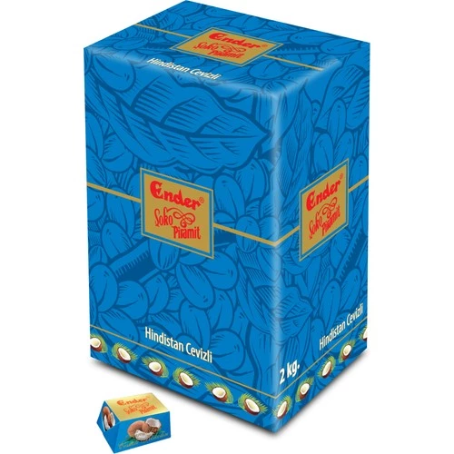 Ender Şoko Piramid Hindistan Cevizli 1 kg Bayram Şekeri ürün görseli 1