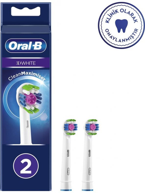 Oral-B Oral-B  Şarjlı Diş Fırçası Yedek Başlığı 3 Boyutlu 2'li ürün görseli 1