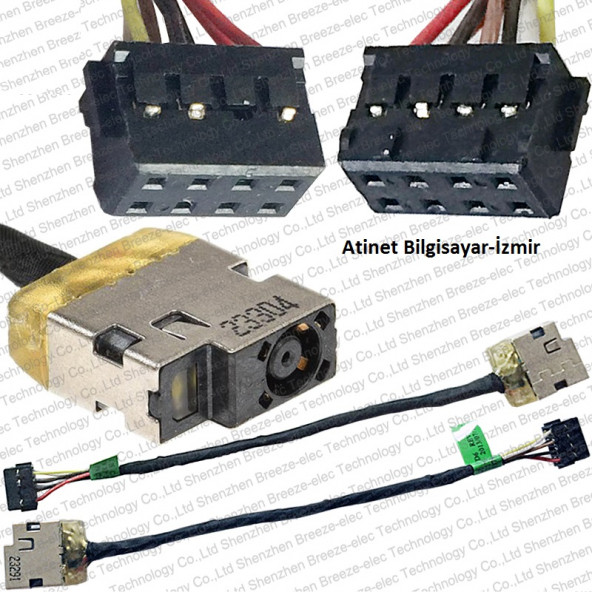 HP TouchSmart 11 11-E 14-k 14-e 210 215 G1 717370-YD6 CBL00379-0100   Power Jack Şarj Soketi ürün görseli 1