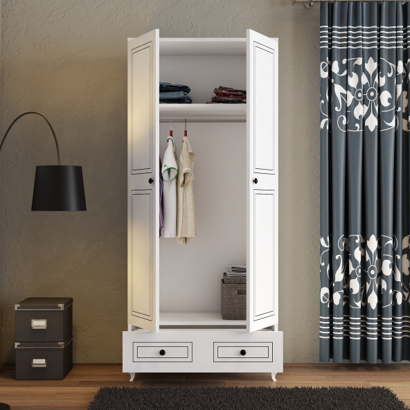 Moxen Mobilya DC1 Kapılı Çekmeceli Dolap - Resim 3