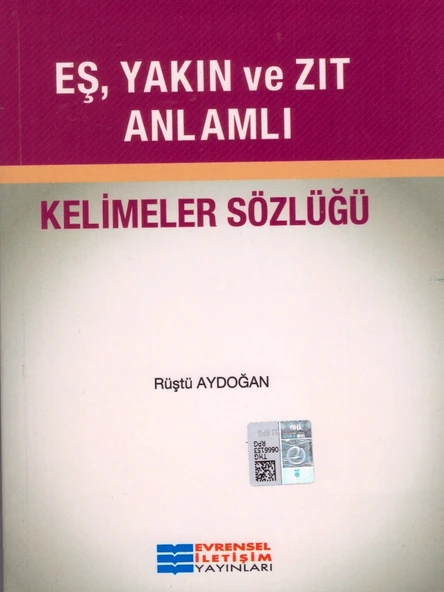 EVRENSEL EŞ, YAKIN VE ZIT ANLAMLI KELİMLER SÖZLÜĞÜ ürün görseli 1