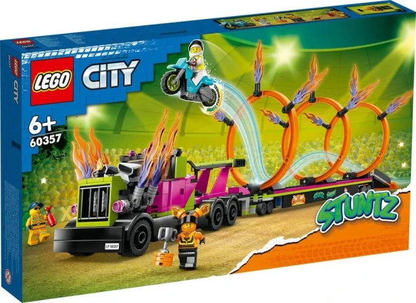 LEGO City 60357 Stunt Truck and Ring of Fire Challenge ürün görseli 1