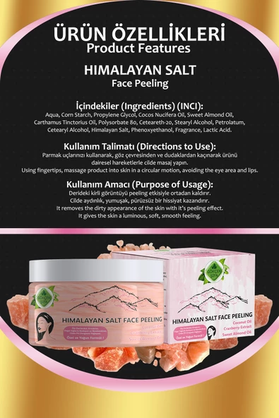 Himalayan Salt Face Peeling 100 ML - Resim 2