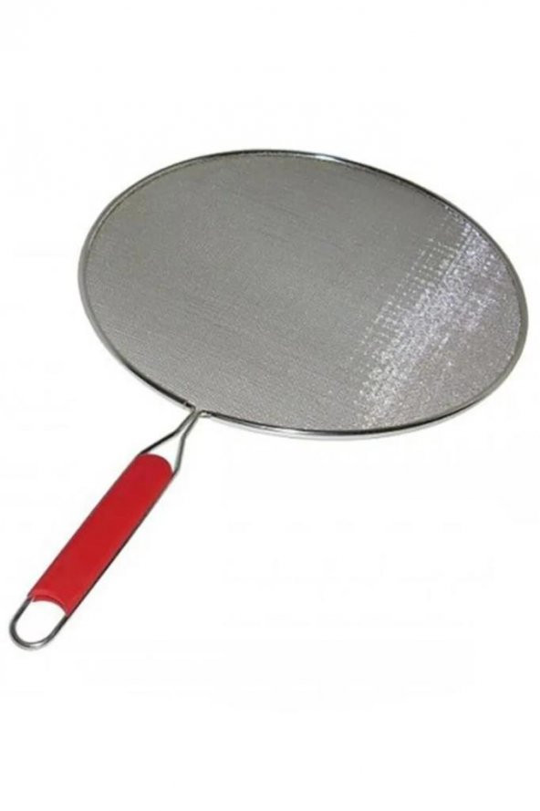 Kulplu Metal 28CM Yağ Sıçratmaz Kapak ürün görseli 1