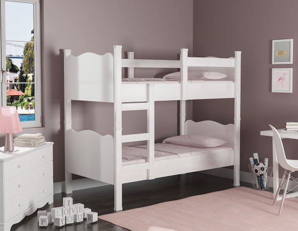 Afilli Ranza İkili Ayrılabilen Mdf Profilli 90x190 Beyaz ürün görseli 1