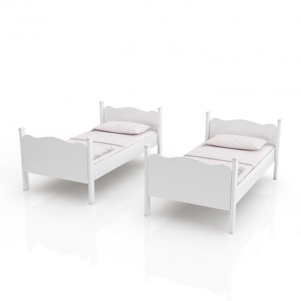 Afilli Ranza İkili Ayrılabilen Mdf Profilli 90x190 Beyaz - Resim 2