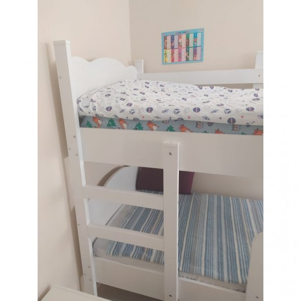 Afilli Ranza İkili Ayrılabilen Mdf Profilli 90x190 Beyaz - Resim 3