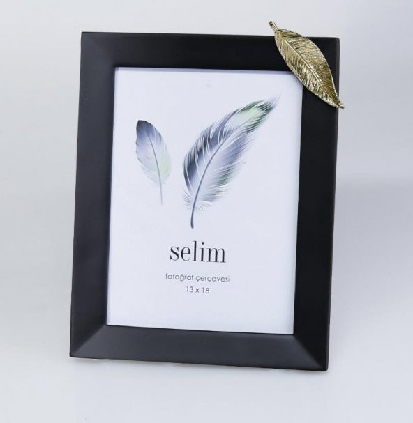 Crearthome 13x18 Yapraklı Çerçeve Siyah Altın  SCRV 124SYA84RS ürün görseli 1