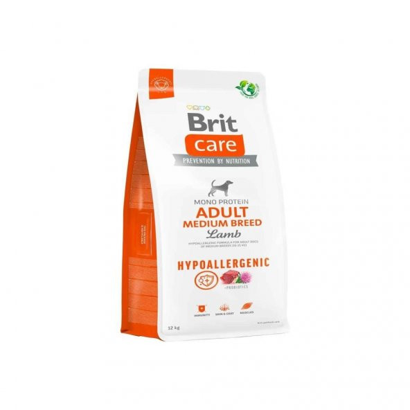 Brit Care Hypo-Allergenic Orta Irk Kuzulu Yetişkin Köpek Maması 12 Kg ürün görseli 1