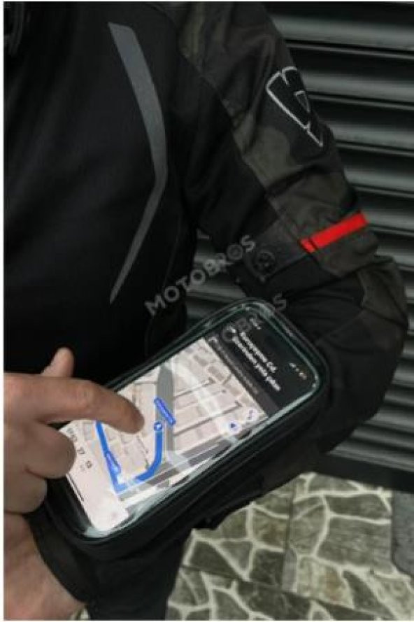 Bike sky Motosiklet Kol Telefon Tutucu Motorsiklet Kol Çantası Su Geçirmez-Gidon Bağlantılı-Dokunmatikli Mt-45 ürün görseli 1