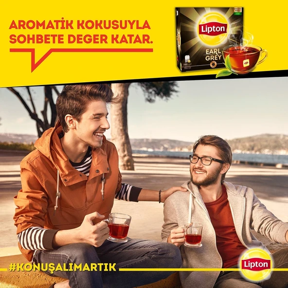 Lipton Earl Grey Bardak Poşet Cay 100lü X 2 Adet - Resim 7