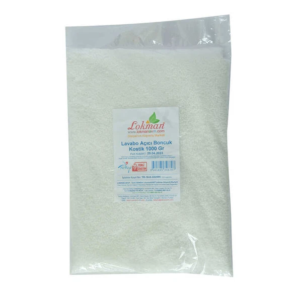 Lavabo Açıcı Boncuk Kostik 1000 Gr Paket ürün görseli 1