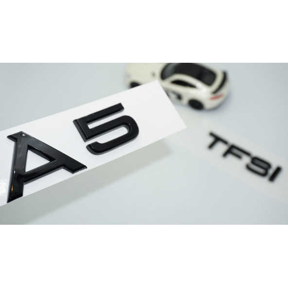 DK Tuning Audi A5 TFSi Parlak Siyah ABS 3M 3D Bagaj Yazı Logo ürün görseli 1