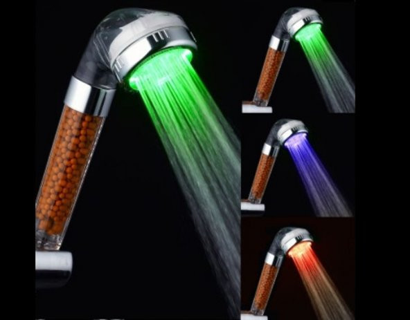 Renk Değiştiren Led Işıklı Duş Başlığı - Resim 5