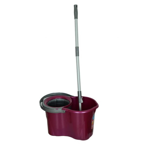 Spin Mop Temizlik Seti 360 Derece Döner Başlıklı Kova+Mop+Paspas+Sap Karışık Renk ürün görseli 1