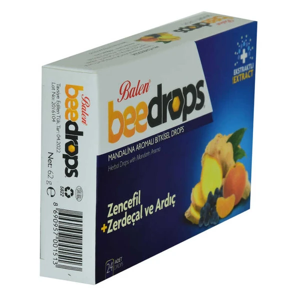 Mandalina Aromalı Bitkisel Drops 24 Adet - Resim 4
