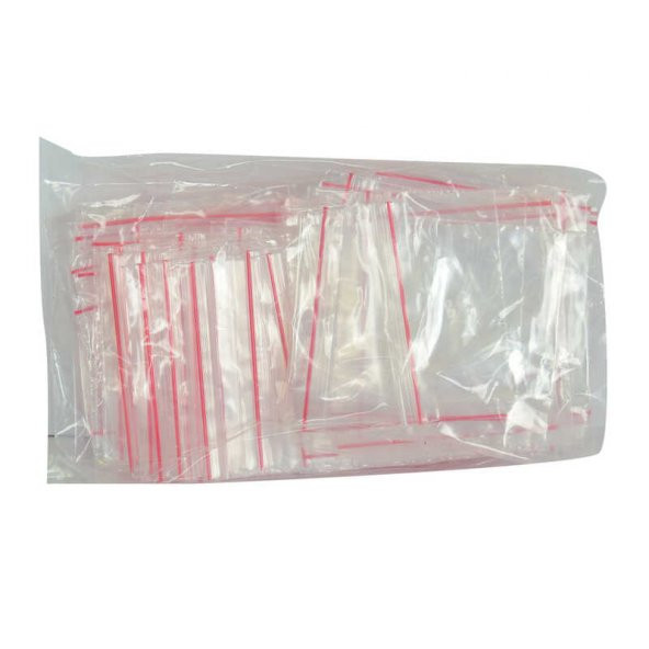 Kilitli Naylon Torba Poşet 5X5 Cm Şeffaf 100 Adet 1 Paket ürün görseli 1