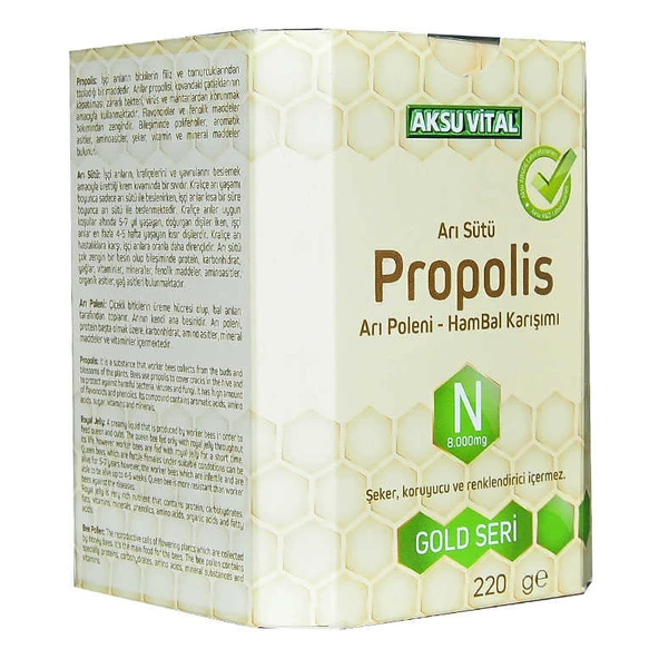Arı Sütü Propolis Polen Bal Karışımı 220 Gr - Resim 5
