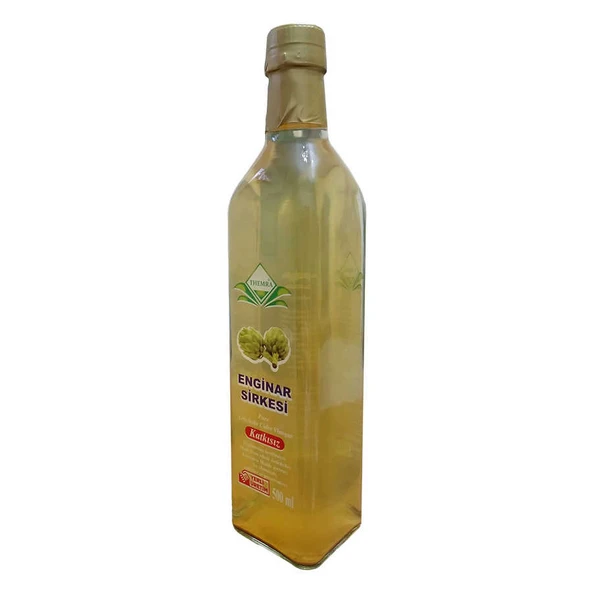 Enginar Sirkesi Cam Şişe 500 ML - Resim 2