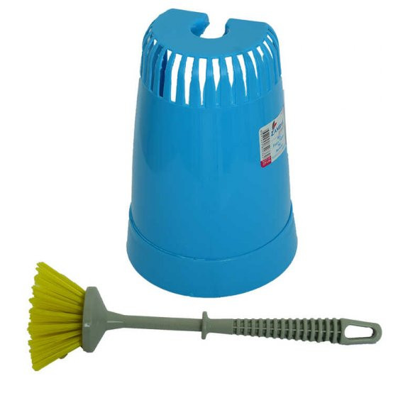 Plastik Muhafazalı Wc Tuvalet Klozet Fırça Takımı Karışık Renk ZP-136 ürün görseli 1