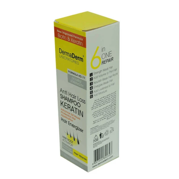 Saç Dökülmesine Karşı Keratin Biotin ve Vitaminli Şampuan 250 ML ürün görseli 1