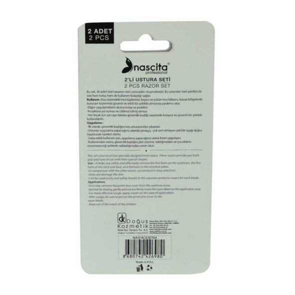 Profesyonel 2 Li Kaş Usturası Seti 1 Paket - Resim 3